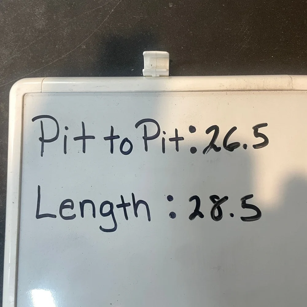 Nike measurements pit